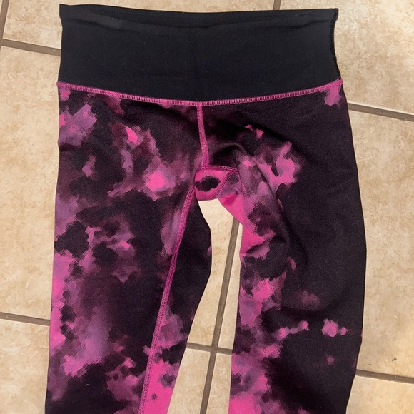 Lululemon Wunder Under Full Length Blooming Raspberry Pixie Leggings size 4 - Picture 2 of 6